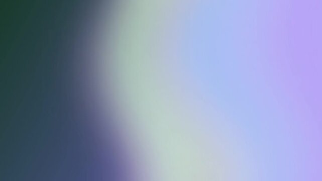 A serene and calming gradient of deep emerald green blending seamlessly into soft lavender and ethereal pale blue, creating a tranquil atmospheric visual that evokes peacefulness and gentle