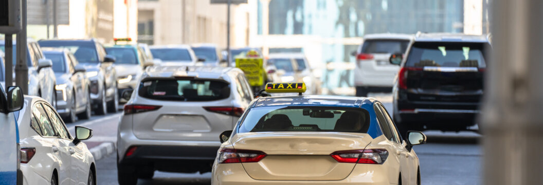 Heavy urban traffic congestion during weekday rush hours, with long queues of vehicles, illustrating commuting delays, city infrastructure pressure, and daily transportation challenges.