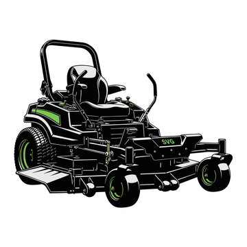 Zero Turn Mower Illustration - Professional Lawn Care Machine