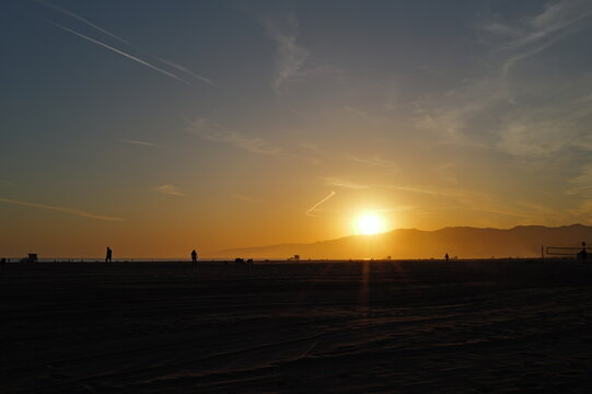 sunset at the beach