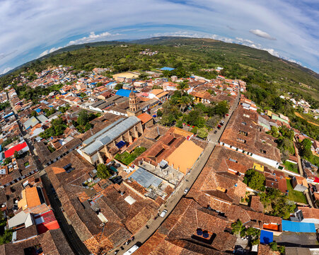 Curit&iacute;, Santander - Colombia. May 1, 2026. San Joaquin Parish, a Catholic church.
