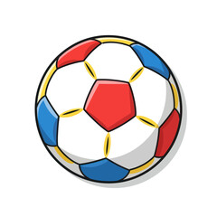Fototapeta premium Colorful Soccer Ball Doodle Illustration