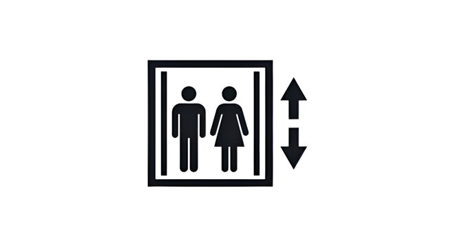 elevator signage pictogram