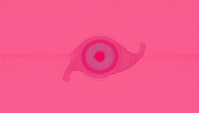Abstract pink eye design