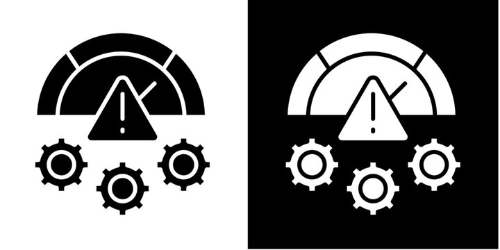 Leadership Strength  Icon Set White Glyph Style Collection