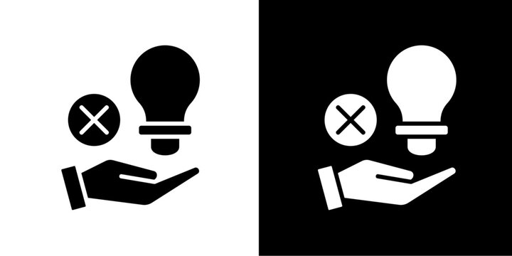 Resilient Thinking  Icon Set White Glyph Style Collection