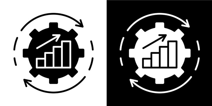 Adaptive Framework  Icon Set White Glyph Style Collection
