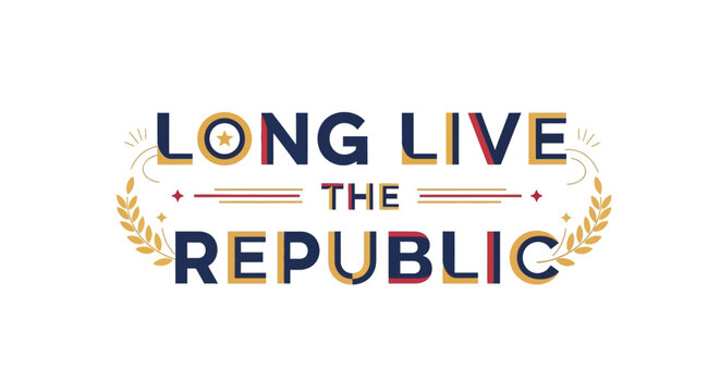 Long Live The Republic Text Logo.
