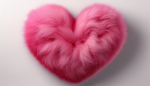 furry pink heart sticker png