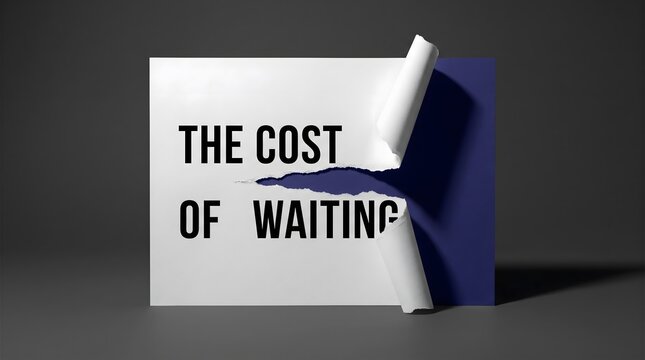 Revealing hidden truths the cost of waiting conceptual image
