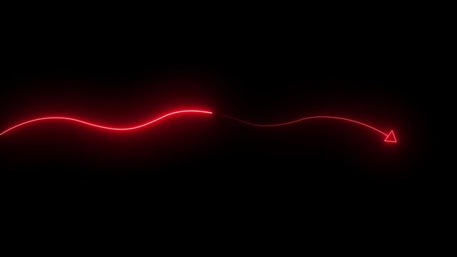 Endless corridor with neon lines trending up. Abstract neon background with glowing lines sliding up .Hyper jump into another galaxy. Speed of light, neon glowing rays in motion.