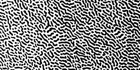 Fototapeta premium Abstract black and white fluid organic pattern