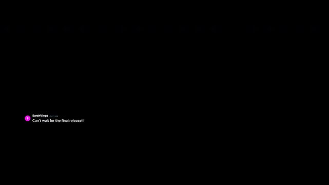 Digital Chat Interface Showing User Comments About Real Time Rendering Technology On A Dark Screen Background Displaying Multiple Automated Social Media Text Conversation Bubble Thread Sequences