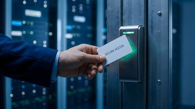 Secure access control with a card reader and keycard