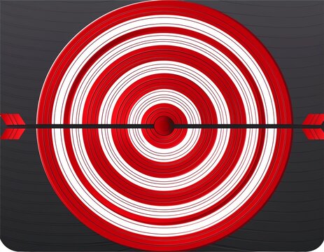target bullseye logo design with red and white concentric circles