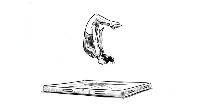 Illustration of a Cat Levitating Over a Laptop Computer.