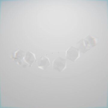 looping 3d geometric icospheres on solid colour background, abstract 3d looping background wallpaper