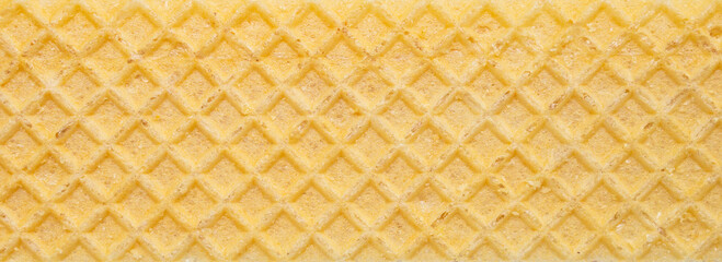 Crispy Golden Wafer Biscuit Surface Texture Background