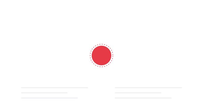 Minimalist loading animation red capsule progress bar animation