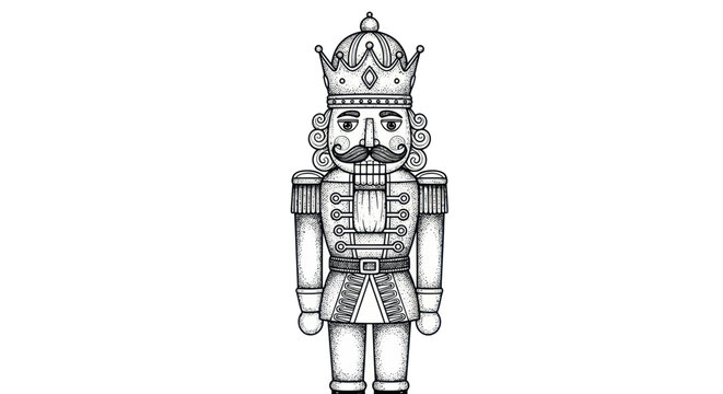 Illustration of a toy nutcracker soldier.