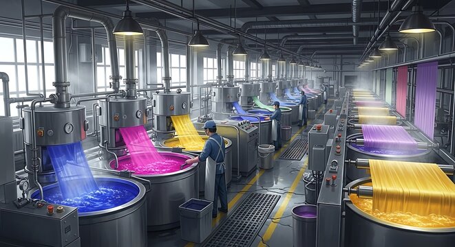 Textile Factory Interior. (6)