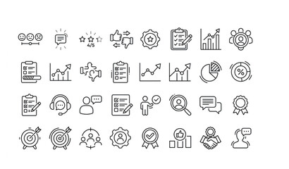 Cute minimalist cat illustration pack playful feline vector collection © monjurul