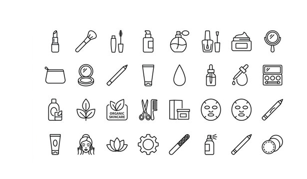 Editable creative process and innovation outline icon pack animated vectors