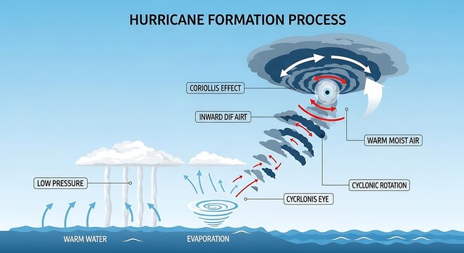 Hurricane Formation Diagram.