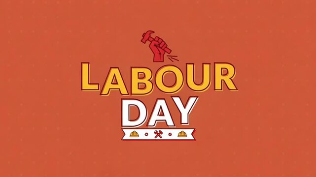 Labour Day celebration with a red horse.