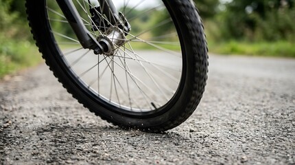 Fototapeta premium Close Up Bicycle Wheel
