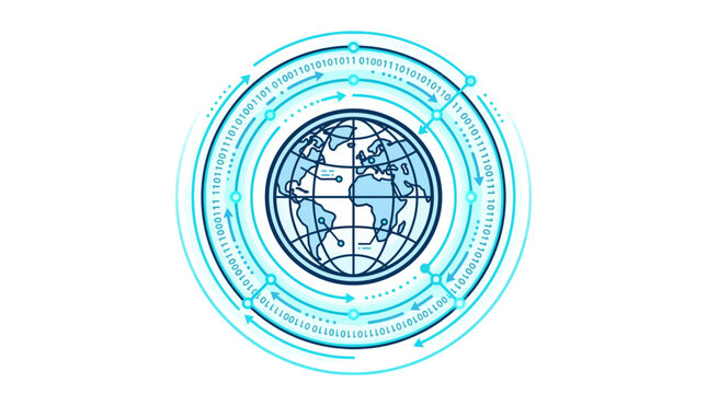 Global Digital Network Connection