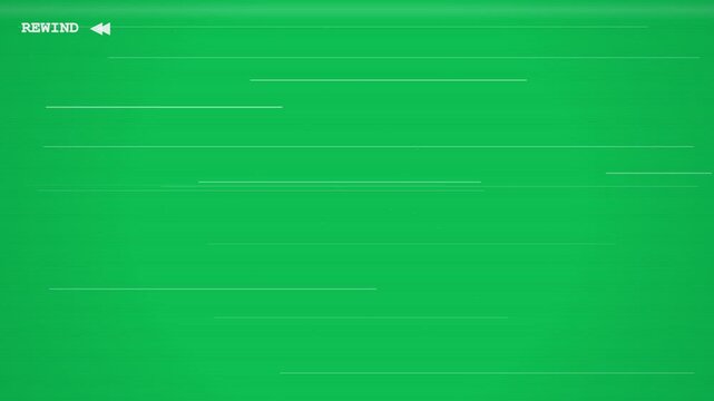 Rewind VHS Green Screen Overlay