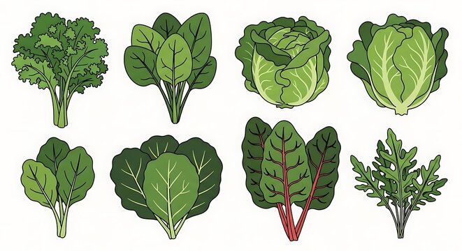Leafy Greens Set.