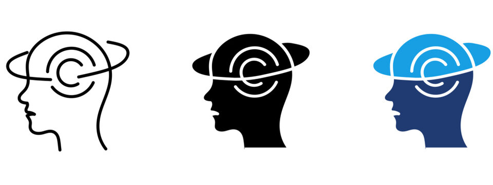 Human Psychology and Concentration service icons.