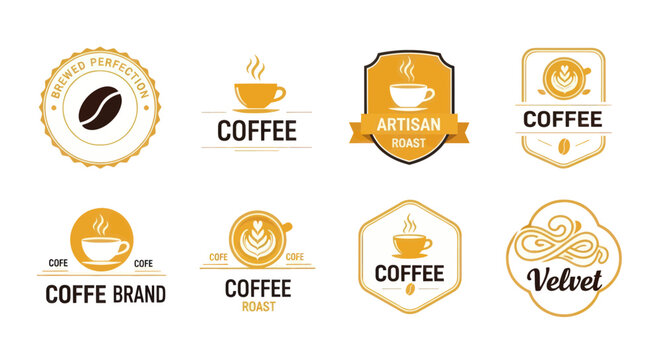 Coffee Brand Logos and Badges.