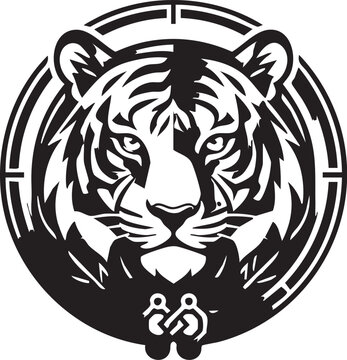 tiger head vector
