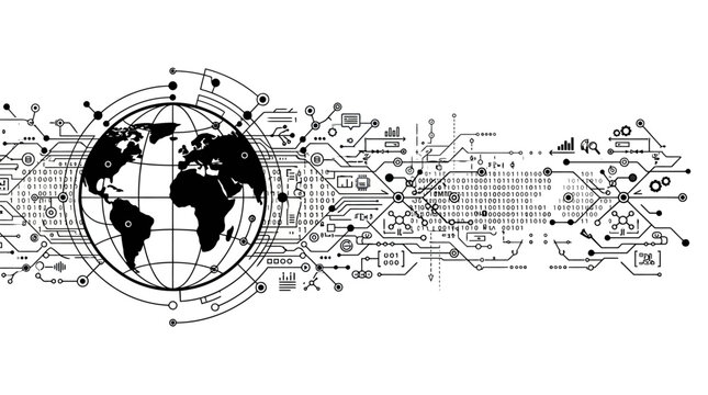 Global Technology Network with Earth and Circuits
