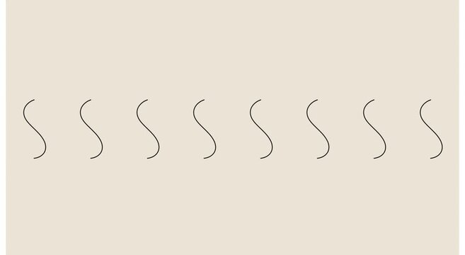 Minimalist s-curve wave pattern motion animation background