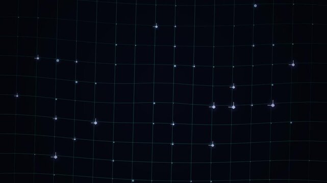 Grid twinkling Graphic motion Background