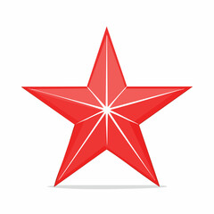 Fototapeta premium Red Star Icon