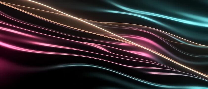 Generative AI, Abstract minimal white matte waves with smooth fluid ceramic curves loop