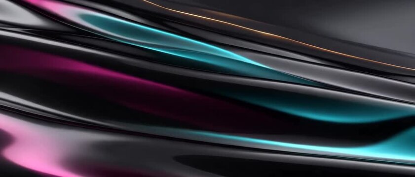 Generative AI, Abstract minimal white matte waves with smooth fluid ceramic curves loop