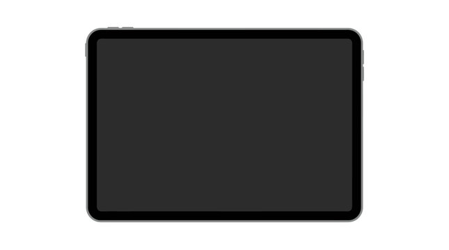 A sleek black rectangle with rounded edges sits on a flat surface indoors.