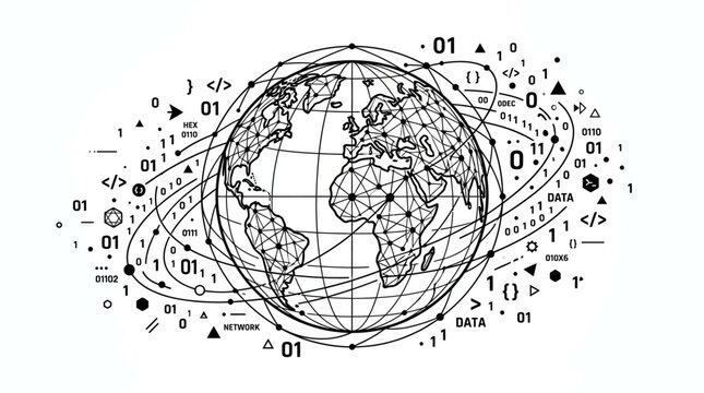 Global Network Technology - Digital Earth Connected by Data and Code