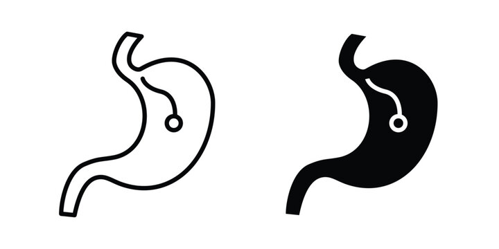 Endoscopy icon vector. Simple flat symbol. editable strokes