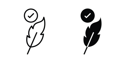 Hypoallergenic tested icon vector. Simple flat symbol. editable strokes © Annimo