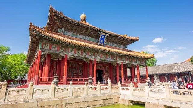Imperial Education: The Majestic Biyong Pavilion of Beijing Guozijian Reared in Red Walls and Yellow Tiles