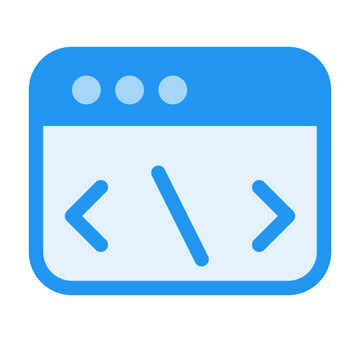 Code Window Icon Vector Illustration