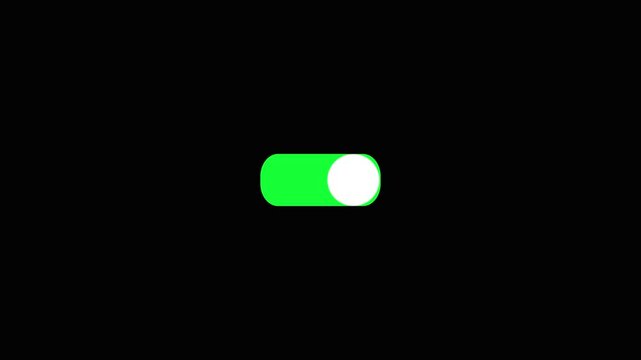 Switch On/Off Toggle Button Animation |Phone & Tablet Screen UI HD Video,