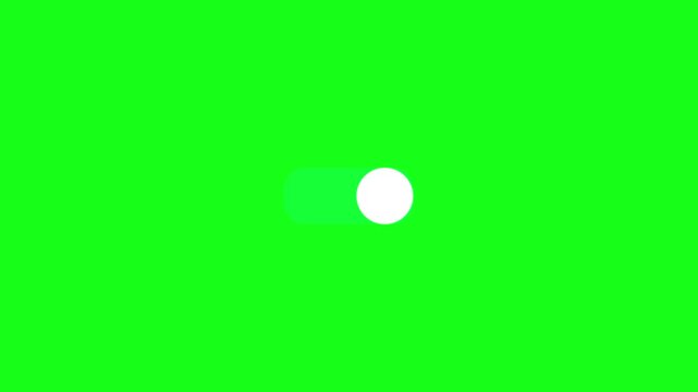 Modern Toggle Switch Loop |On/Off Button Animation on Black Background 4k Video,
